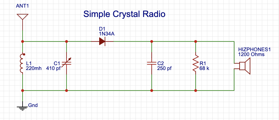 Crystal Radio Circuit